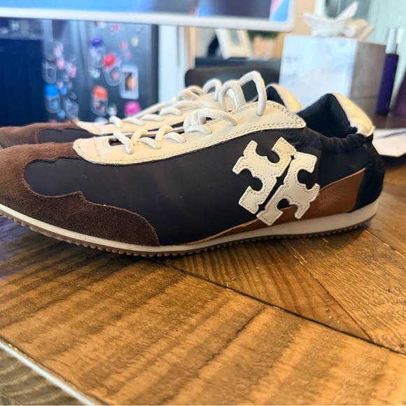 Tory Burch Black, White, and Brown Sneakers - Picture 7 of 7